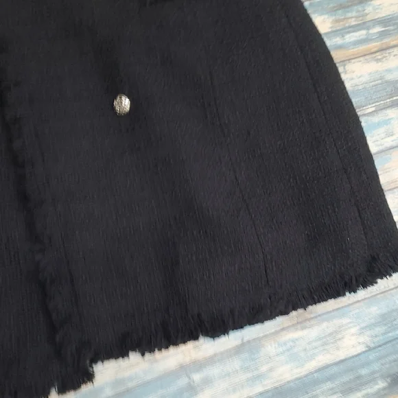 Rachel Zoe Black Double-Breasted Coat - Picture 8 of 8